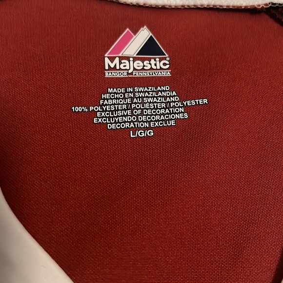 size large, majestic women’s diamondback button up jersey, like new - Picture 2 of 2